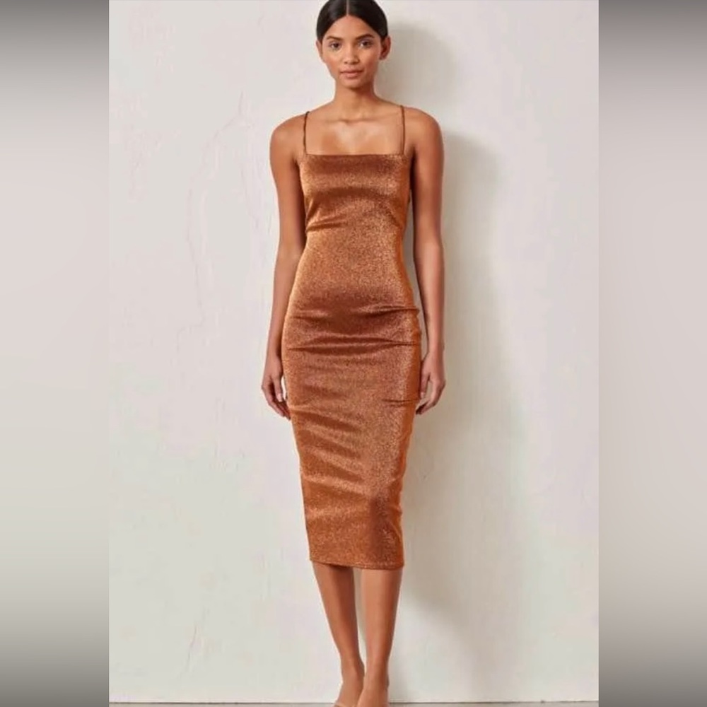 Bec & Bridge bronze baby midi - Revolve